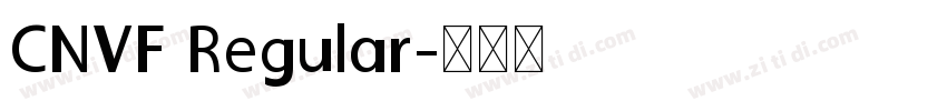 CNVF Regular字体转换